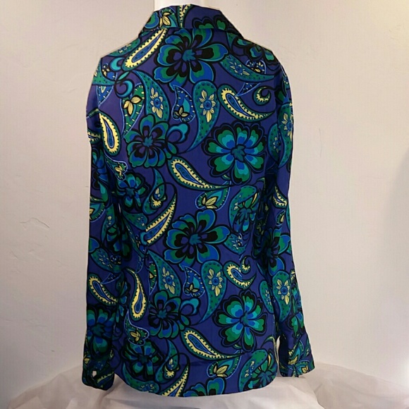 🟢 Ann Taylor  Blouse  Sz2  Long Sleeve - Picture 2 of 6